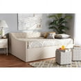 thumbnail image 1 of Baxton Studio Haylie Modern and Contemporary Beige Fabric Upholstered Full Size Daybed, 1 of 6