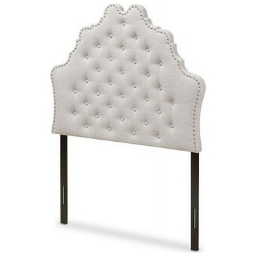 Baxton Studio Hilda Modern and Contemporary Greyish Beige Fabric Twin Size Headboard,Wholesale Interiors