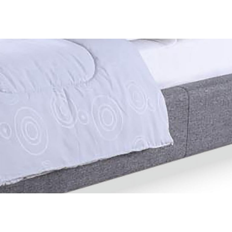 Baxton Studio Hillary Modern and Contemporary Queen Size Grey Fabric Upholstered Platform Base Bed Frame Baxton Studio Hillary Modern and Contemporary Queen Size Grey Fabric Upholstered Platform Base Bed Frame