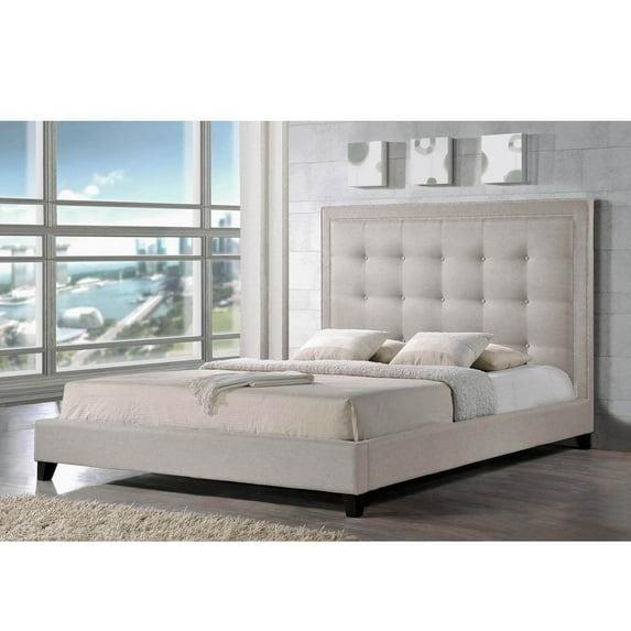 Baxton Studio Hirst Platform Bed, Multiple Sizes, Multiple Colors