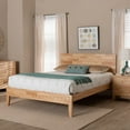 thumbnail image 1 of Baxton Studio Hosea Japandi Platform bed, King, Natural, 1 of 10