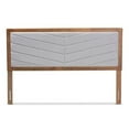 thumbnail image 1 of Baxton Studio Iden Light Grey and Brown Finished Wood King Size Headboard, 1 of 9