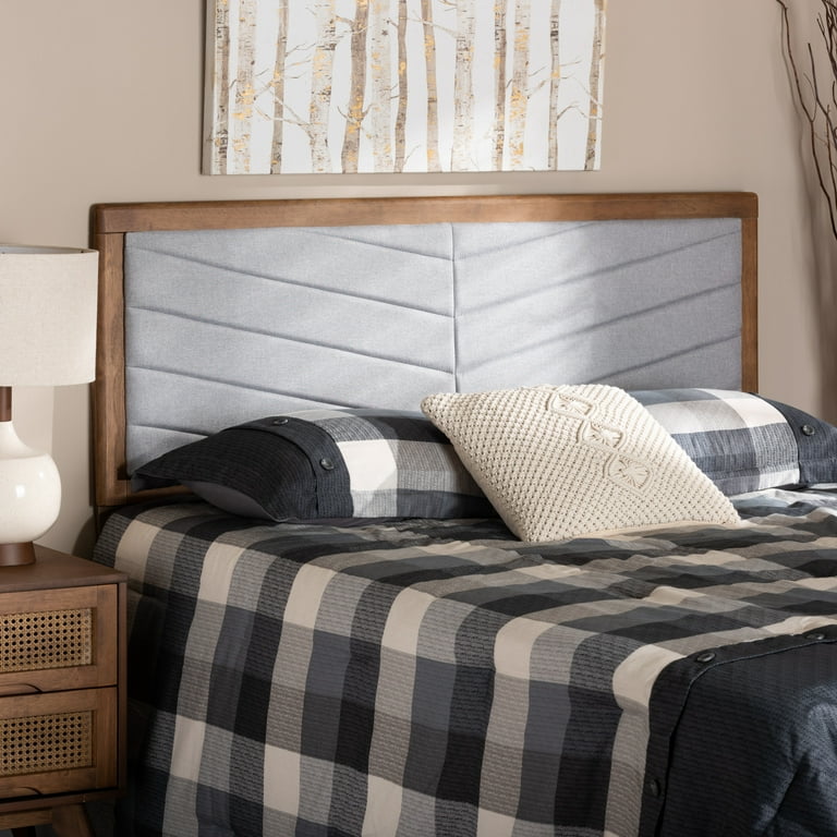 King headboard wood and fabric discount