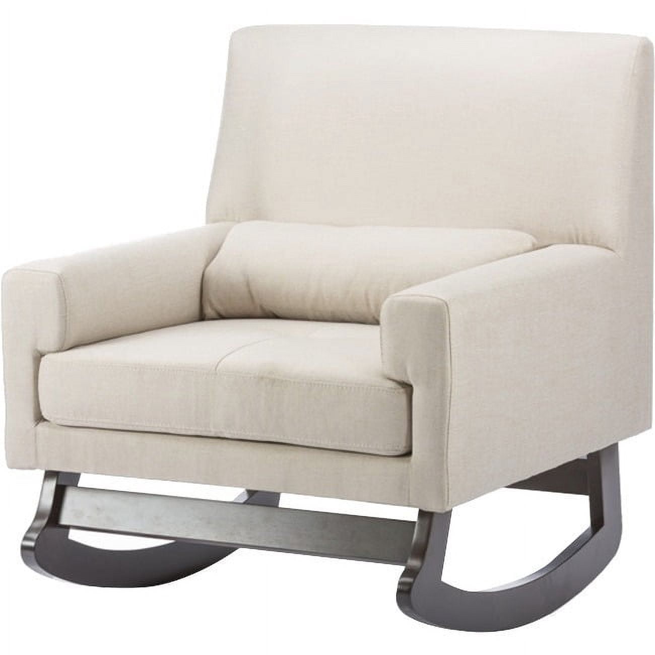 Baxton Studio Imperium Light Beige Linen Contemporary Rocking Chair ...
