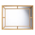 thumbnail image 1 of Baxton Studio Iskra Rectangular Mirror with Antique Goldleaf Frame - Modern Decorative Wall Accent for Living Room, Bedroom, or Entryway, 1 of 5