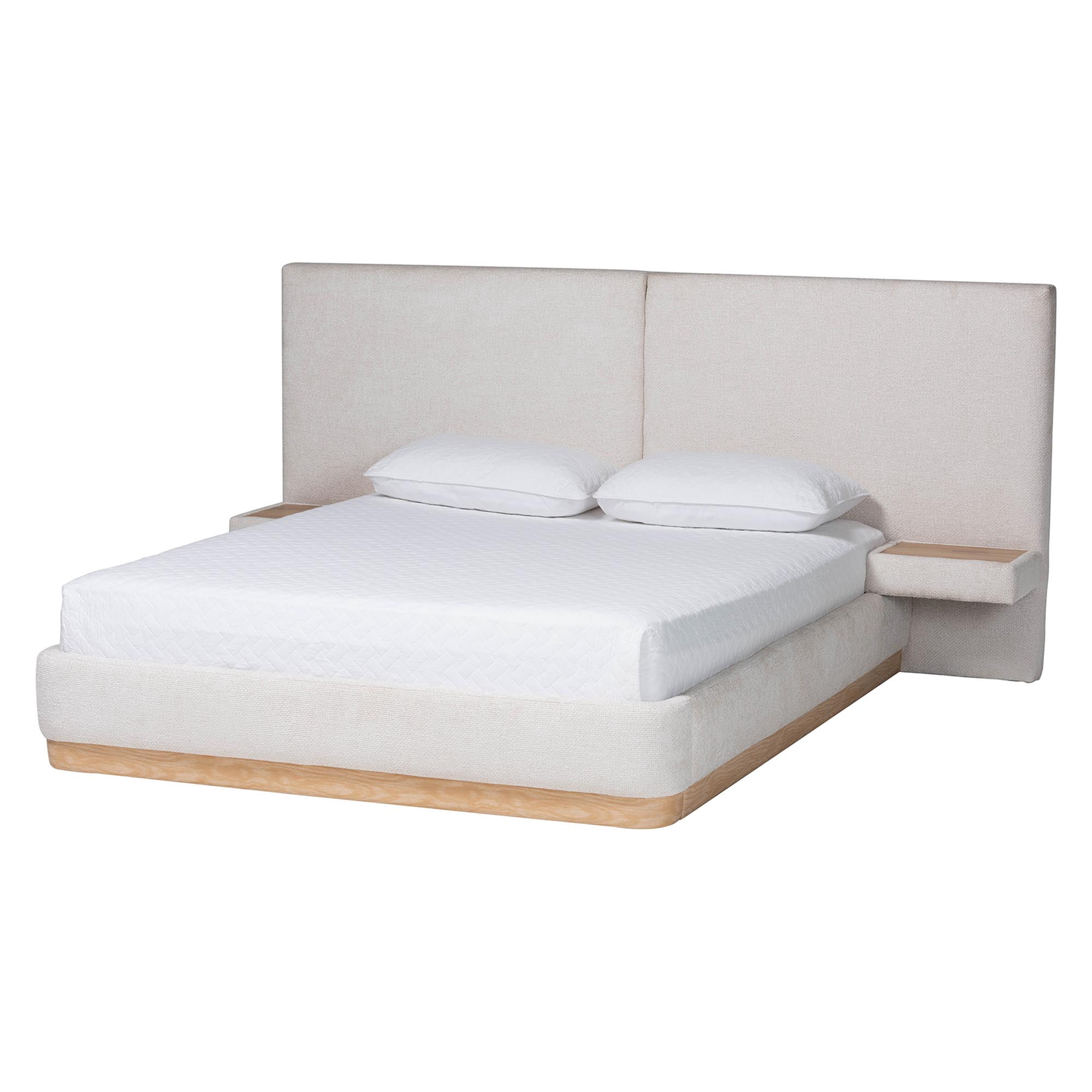 Baxton Studio Jacinta Modern Platform Bed, Queen, Beige