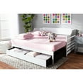 thumbnail image 1 of Baxton Studio Jameson Modern and Transitional White Finished Expandable Twin Size to King Size Daybed with Storage, 1 of 7