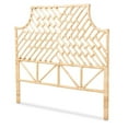 thumbnail image 1 of BAXTON STUDIO JAYLIAH MODERN BOHEMIAN NATURAL BROWN RATTAN QUEEN SIZE STANDALONE HEADBOARD, 1 of 7