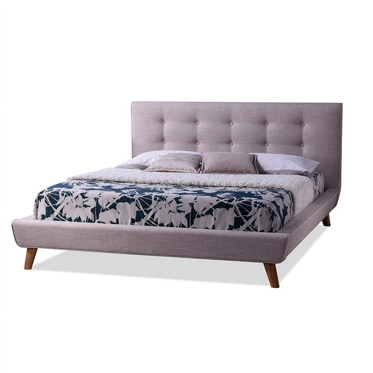 Scandinavian upholstered bed discount
