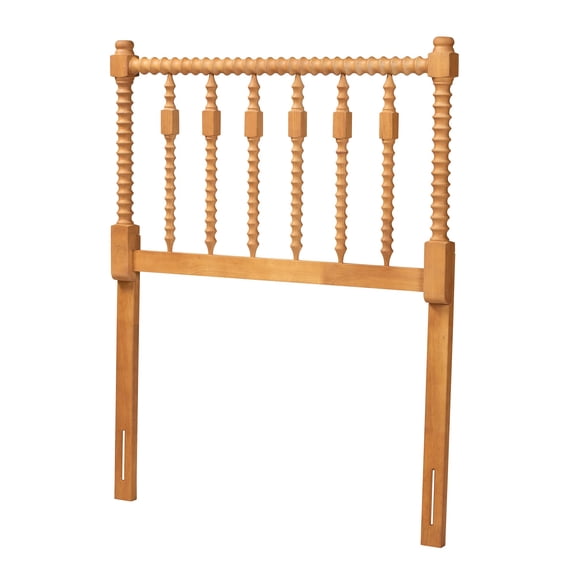 Baxton Studio Juliette Traditional Headboard, Twin, Oak Brown
