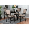 thumbnail image 1 of Baxton Studio Kala Modern Beige Fabric and Dark Brown Finished Wood 5-Piece Dining Set, 1 of 7