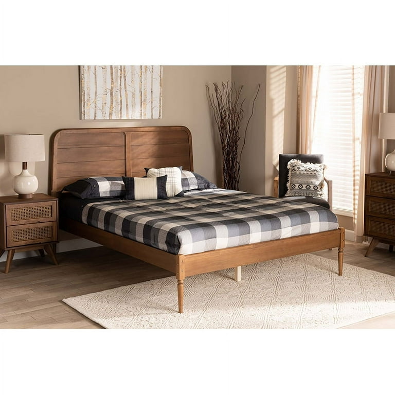 Baxton Studio Kassidy Classic and Traditional Walnut Brown Finished Wood Queen Size Platform Bed Baxton Studio Kassidy Classic and Traditional Walnut Brown Finished Wood Queen Size Platform Bed