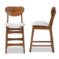 thumbnail image 1 of Baxton Studio Katya Grey Walnut Brown Finished Wood 2-Piece Counter Stool Set, 1 of 8