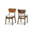 thumbnail image 1 of Baxton Studio Grey Fabric Upholstered and Walnut Brown Finished Wood 2-Piece Dining Chair Set, 1 of 17