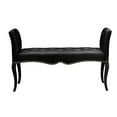 thumbnail image 1 of Baxton Studio Kristy Modern and Contemporary Black Faux Leather Classic Seating Bench, 1 of 5