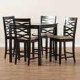 thumbnail image 1 of Baxton Studio Lanier Modern and Contemporary Sand Fabric Upholstered Espresso Brown Finished 5-Piece Wood Pub Set, 1 of 7