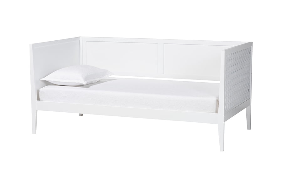Baxton Studio Lara Modern Daybed, Twin, White