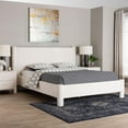 thumbnail image 1 of Baxton Studio Laria Modern Platform Bed, King, White, 1 of 9