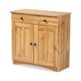 thumbnail image 1 of Baxton Studio Lauren Modern and Contemporary Oak Brown Finished Wood 2-Door Buffet Kitchen Cabinet, 1 of 7