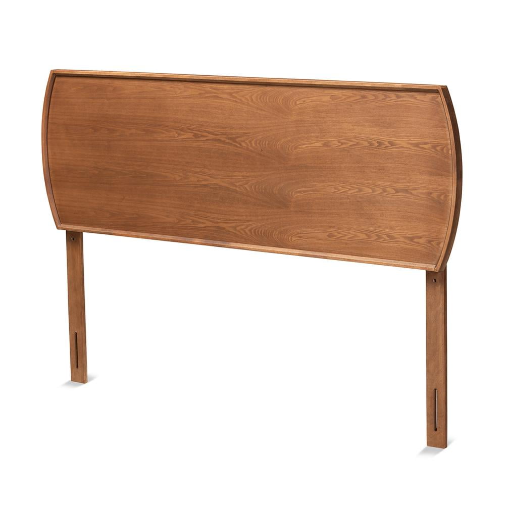 Laurien Full Walnut Wood Tufted Upholstered Headboard