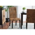 thumbnail image 1 of Baxton Studio Laymi Modern Bohemian Dark Brown Mahogany Wood and Banana Fiber Dining Chair, 1 of 7