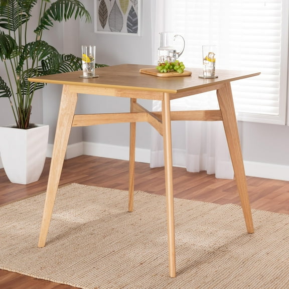 Baxton Studio Leena Pub Table, Natural Oak