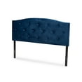 thumbnail image 1 of Baxton Studio Leone Modern and Contemporary Navy Blue Velvet Fabric Upholstered Queen Size Headboard,Wholesale Interiors, 1 of 7
