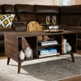 thumbnail image 1 of Baxton Studio Linas Mid-Century Modern Walnut Finished Coffee Table, 1 of 7
