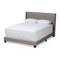 thumbnail image 1 of Baxton Studio Lisette Modern and Contemporary Grey Fabric Upholstered King Size Bed, 1 of 7