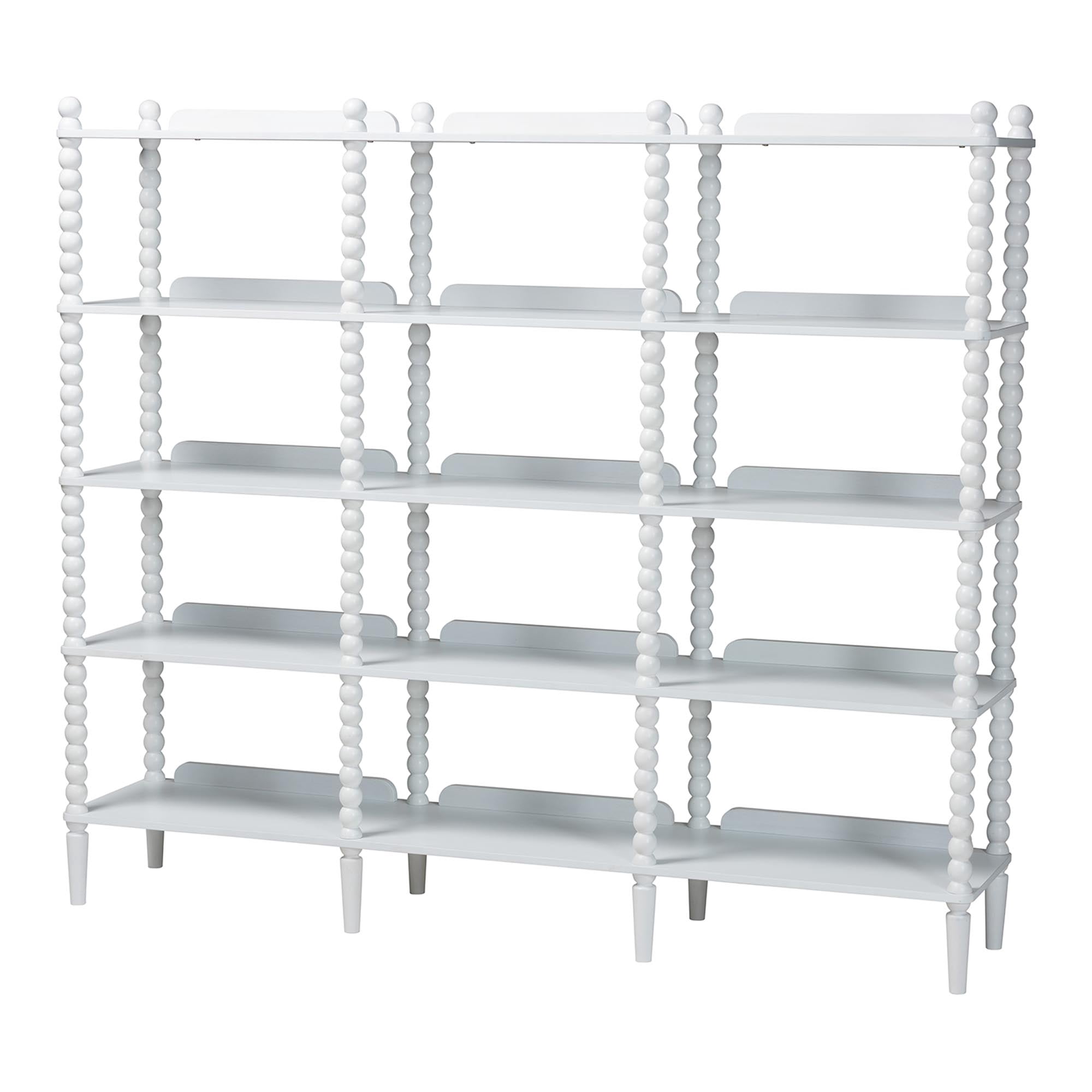 Baxton Studio Lucera Farmhouse Display shelf, 72 in., White
