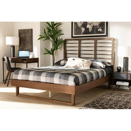 Baxton Studio Marin Modern and Contemporary Walnut Brown Finished Wood Queen Size Platform Bed Baxton Studio Marin Modern and Contemporary Walnut Brown Finished Wood Queen Size Platform Bed
