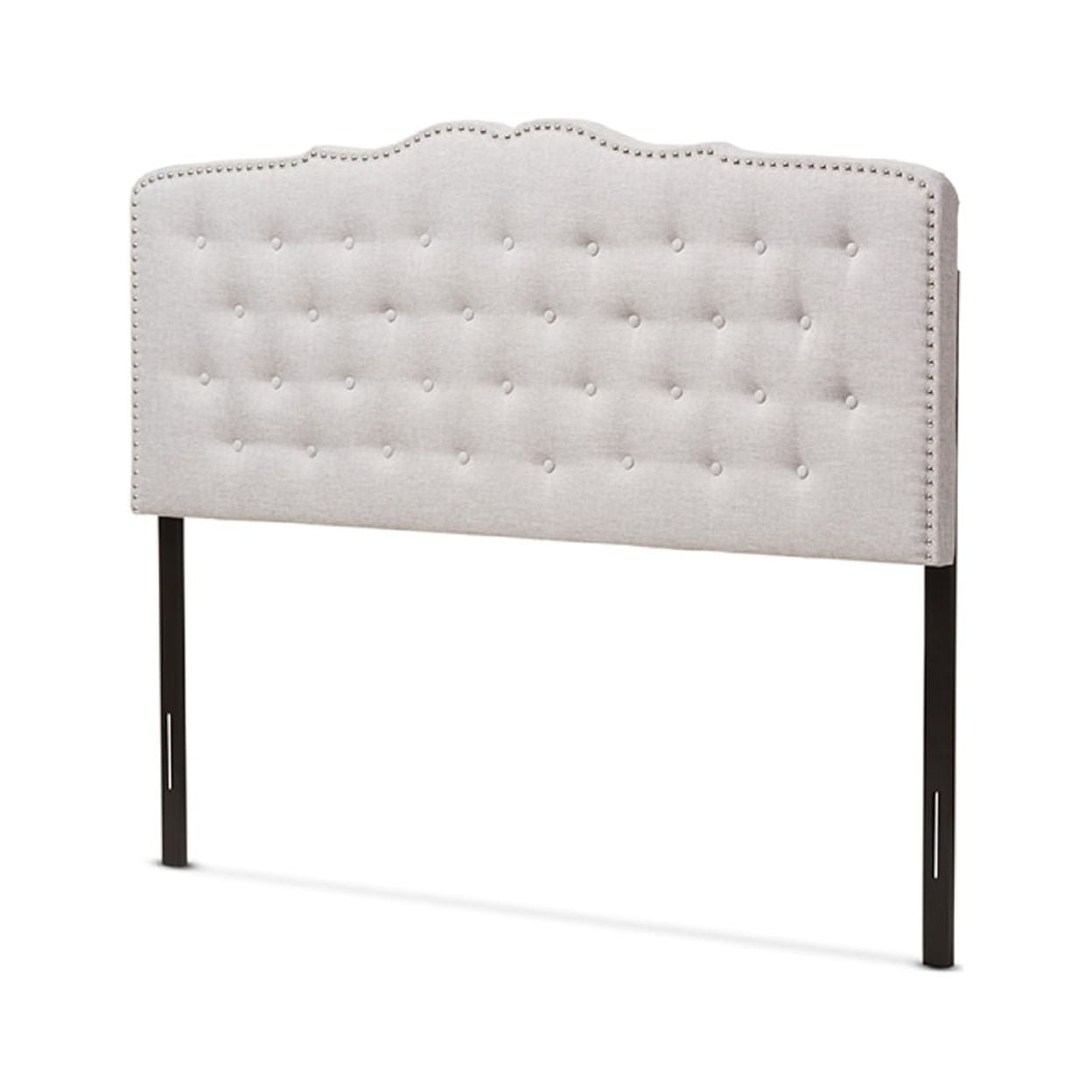 Baxton Studio Lucy Modern and Contemporary Greyish Beige Fabric King Size Headboard,Wholesale