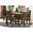 thumbnail image 1 of Baxton Studio Luisa Modern and Contemporary Two-Tone Dark Brown and Walnut Brown Finished Wood 5-Piece Dining Set, 1 of 7