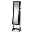 thumbnail image 1 of Baxton Studio Madigan Modern and Contemporary Black Finished Wood Jewelry Armoire with Mirror, 1 of 7