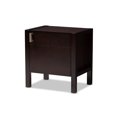thumbnail image 1 of Baxton Studio Mandel Modern and Contemporary Dark Brown Wood Nightstand, 1 of 9