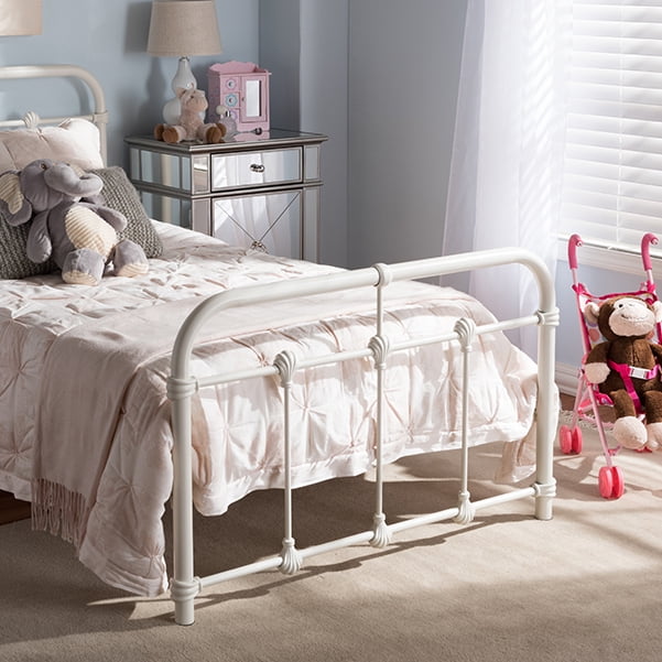 Baxton Studio Mandy Vintage Industrial Black Finished Metal Twin Size Platform Bed Baxton Studio Mandy Vintage Industrial Black Finished Metal Twin Size Platform Bed