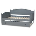 thumbnail image 1 of Baxton Studio Mara Classic Engineered Wood Daybed, Full, Grey, 1 of 11