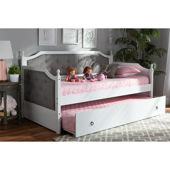 Baxton Studio Mara Twin Daybed with Trundle
