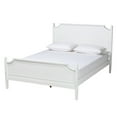 thumbnail image 1 of Baxton Studio Mariana Classic and Traditional White Finished Wood Queen Size Platform Bed, 1 of 7