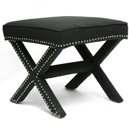 Baxton Studio Marnie Gray Linen Modern Bench