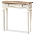 thumbnail image 1 of Baxton Studio French Oak and Distressed White Wash Console Table, 1 of 9