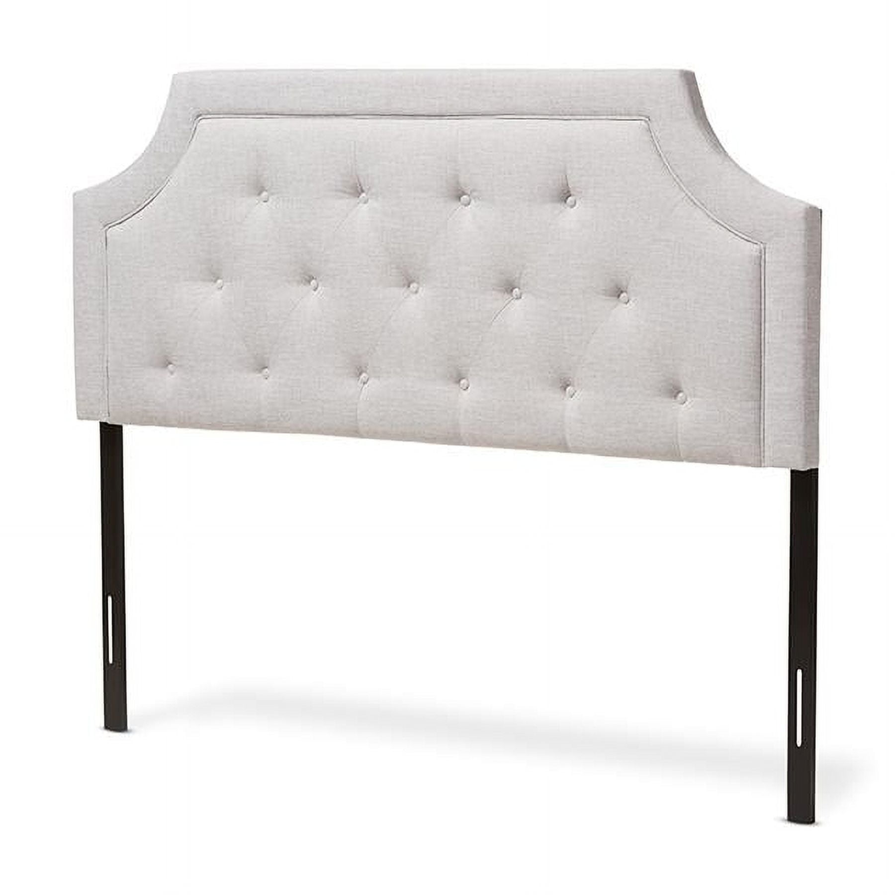 Mars King Size Beige Tufted Upholstered Headboard
