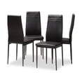 thumbnail image 1 of Baxton Studio Matiese Modern and Contemporary Black Faux Leather Upholstered Dining Chair (Set of 4), 1 of 5