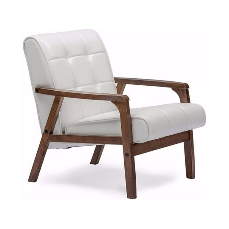 Baxton Studio Baxton Studio Mid-Century Masterpieces Club Chair - White Baxton Studio Baxton Studio Mid-Century Masterpieces Club Chair - White