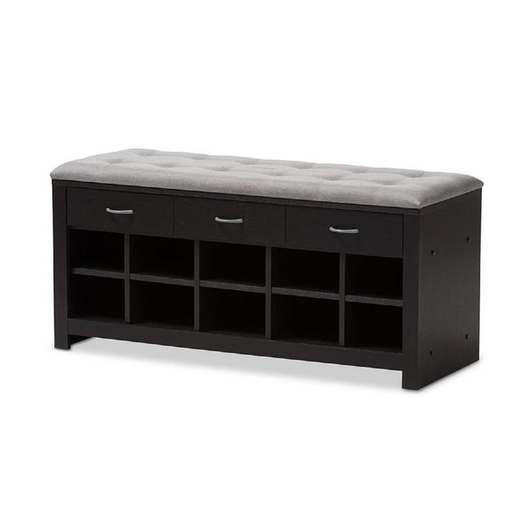 Baxton Studio Espresso Entryway Bench Baxton Studio Espresso Entryway Bench