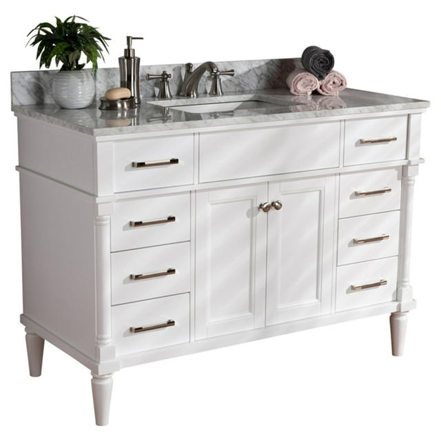 Baxton Studio Monte 48 in. Single Sink Bathroom Vanity