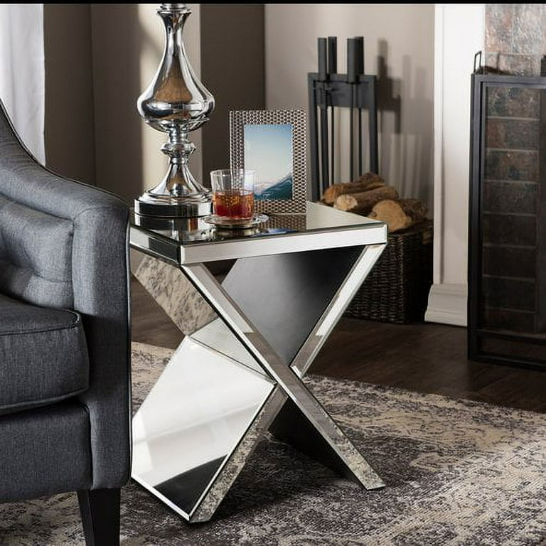 Baxton Studio Morris Modern and Contemporary Hollywood Regency Glamour Style Accent Side Table Baxton Studio Morris Modern and Contemporary Hollywood Regency Glamour Style Accent Side Table