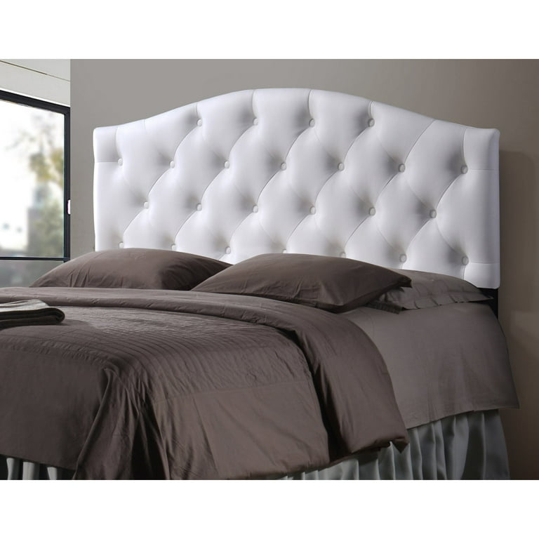 Baxton Studio Myra Modern and Contemporary Full Size Grey Fabric Upholstered Button-tufted Scalloped Headboard Baxton Studio Myra Modern and Contemporary Full Size Grey Fabric Upholstered Button-tufted Scalloped Headboard