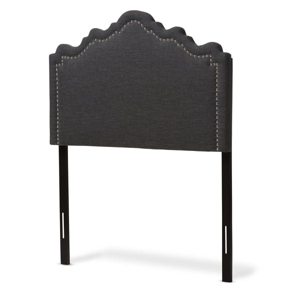 Baxton Studio Nadeen Modern and Contemporary Dark Grey Fabric King Size Headboard