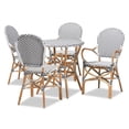 thumbnail image 1 of Baxton Studio Naila 5-Piece Kids French Bistro Style Natural Rattan Indoor Dining Set, 1 of 11